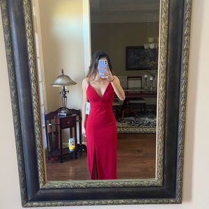size small red prom/formal dress